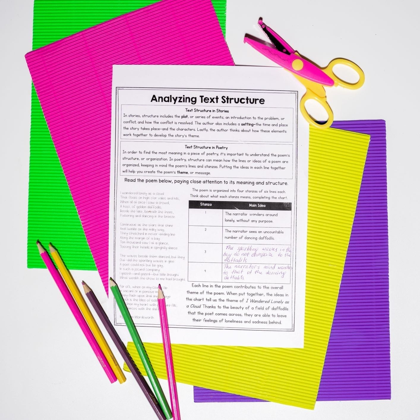Text Structure Stories & Poems 6th Grade Reading Comprehension Passages RL.6.5 - Image 4