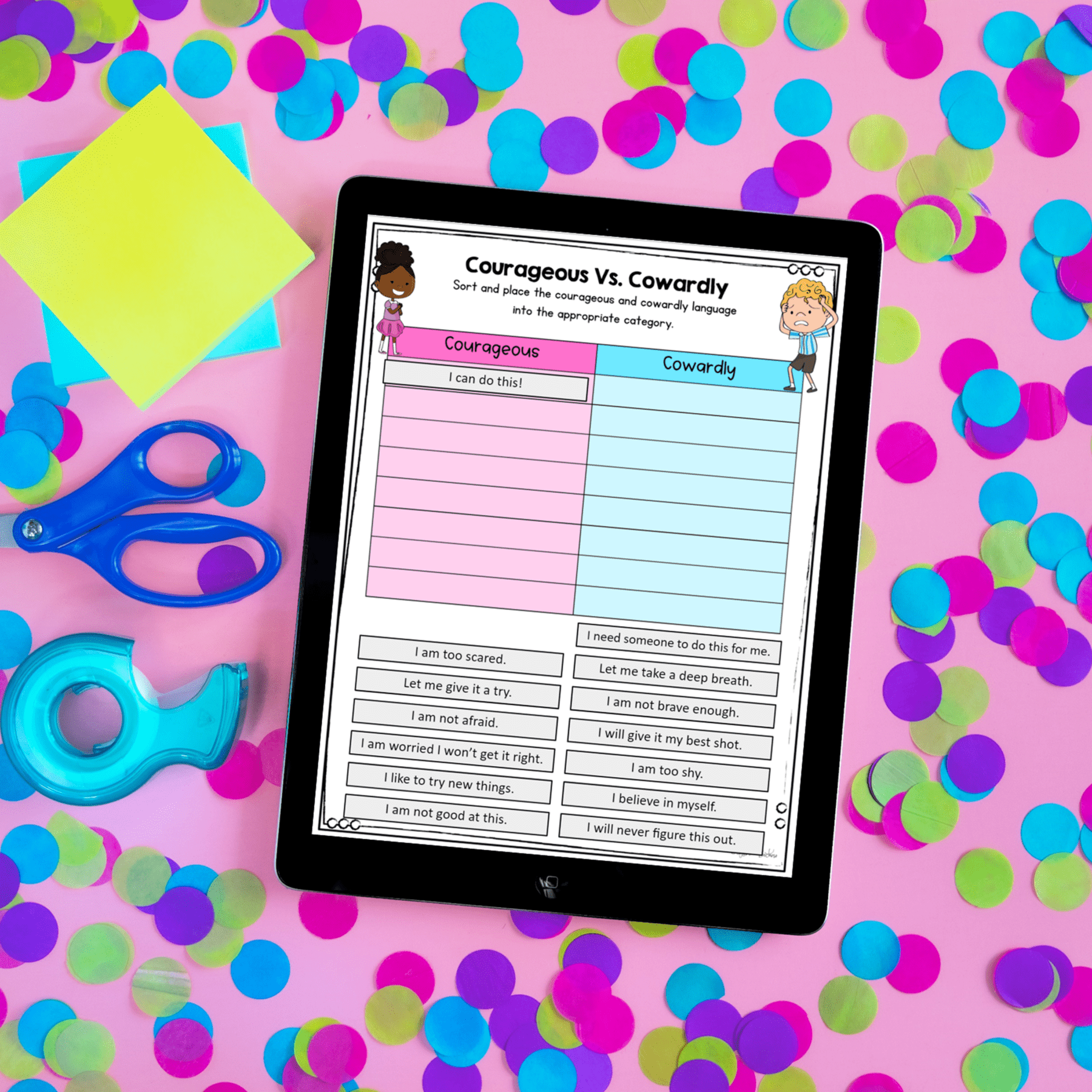Courage and Bravery Character Education Unit with Google Slides Distance Learning - Image 5