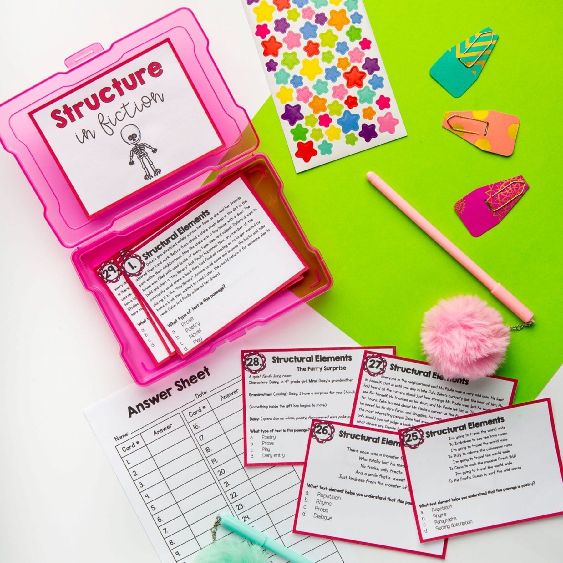 Literature Structure Skill Pack Bundle – RL.4.5 & RL.5.5 – Print & Digital - Image 9