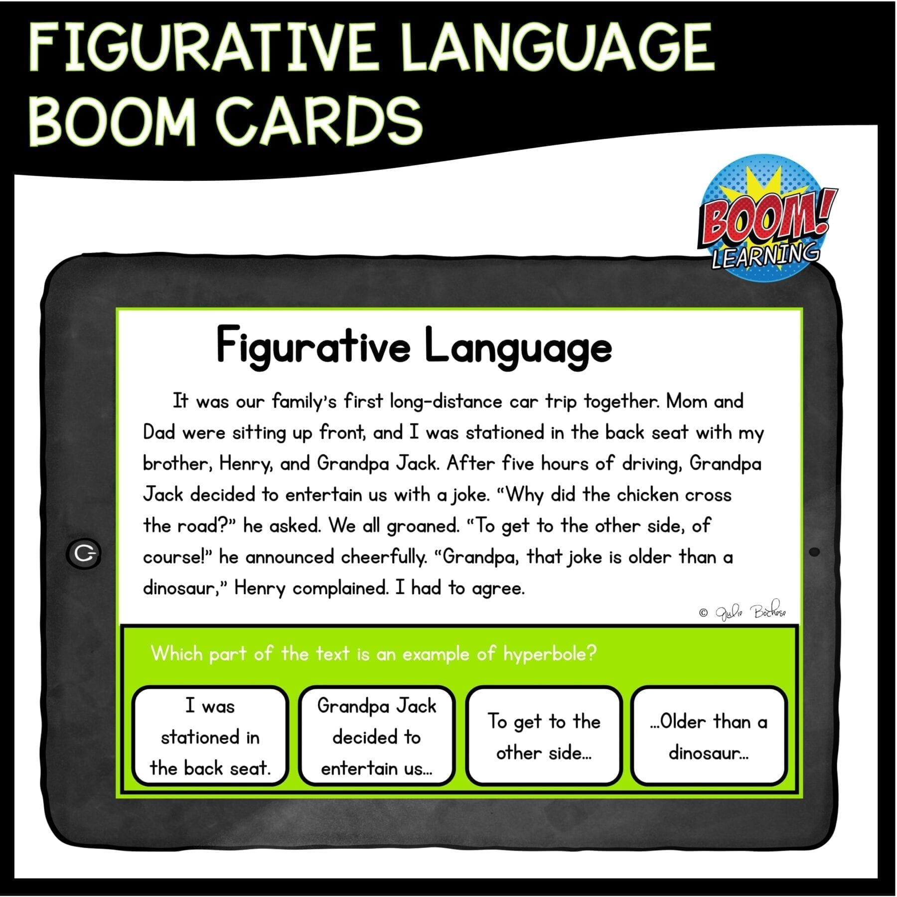 Figurative Language Boom Cards - 4th & 5th Grade Distance Learning Task Cards - Image 3