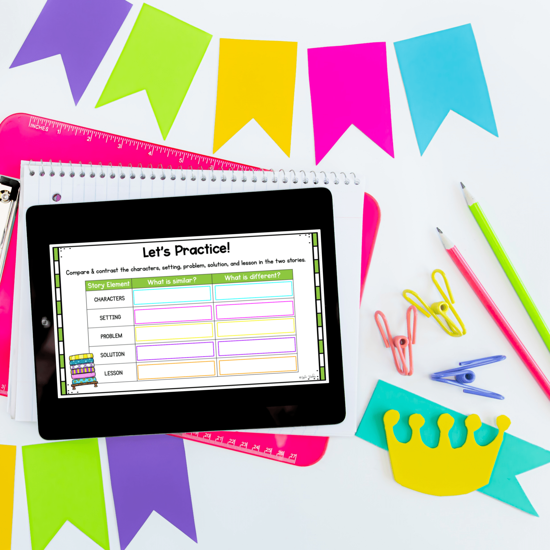 Digital Mini Lessons - Compare & Contrast - RL.2.9 - Image 4
