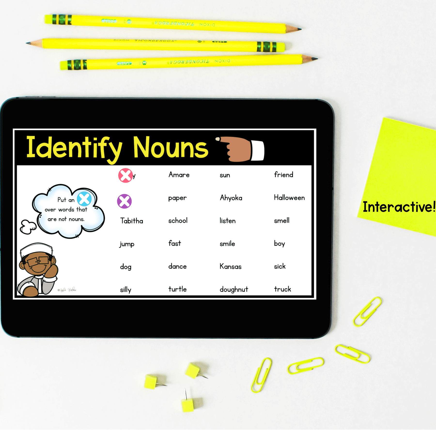 Nouns Digital Activities for Google Slides Distance Learning - Image 3