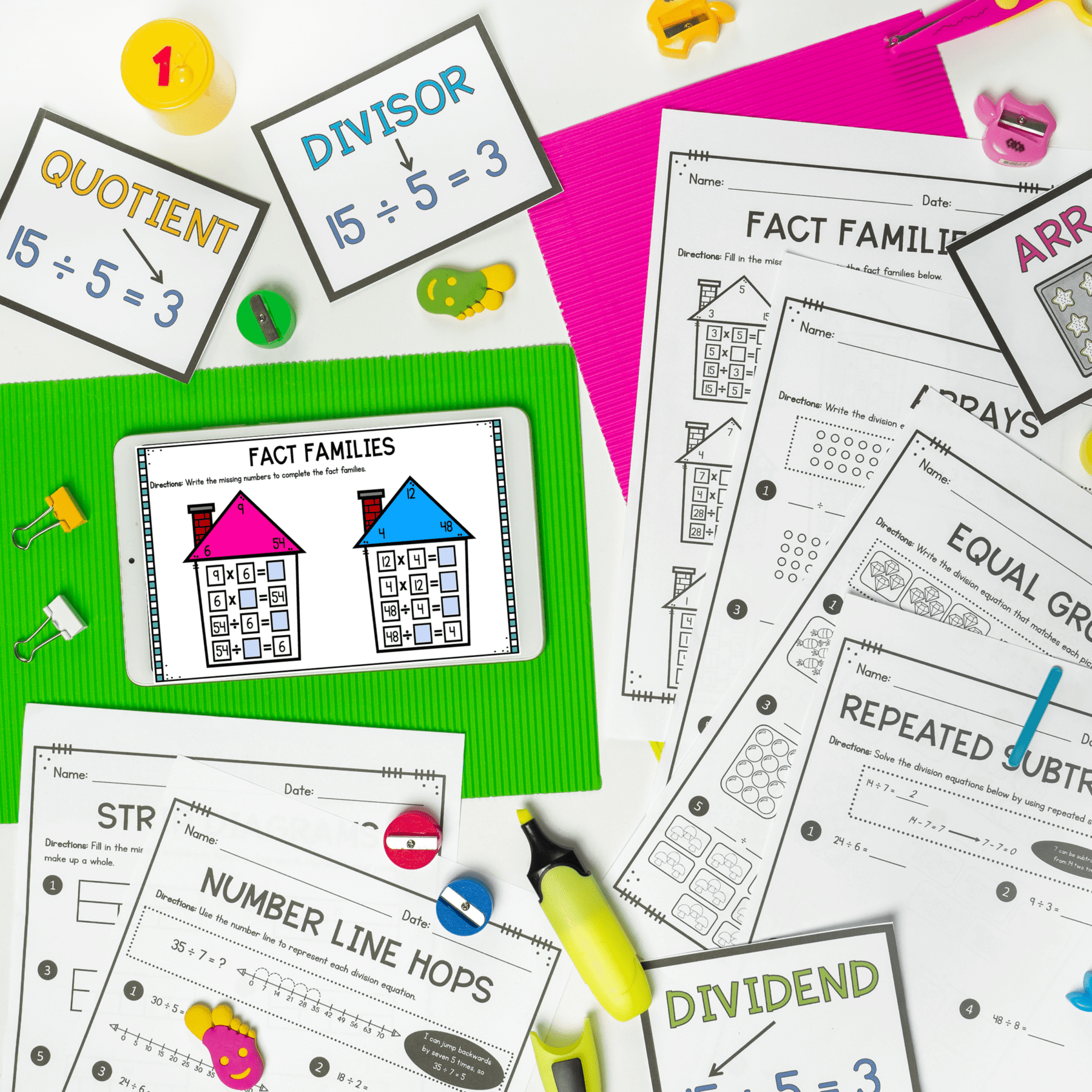 Introduction to Division - 3rd Grade Math - 3.OA.A.2 - Printable & Digital - Image 4