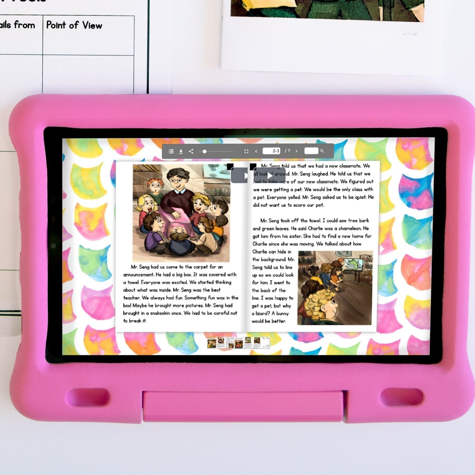 Guided Reading Packet: Character Point of View - 2nd & 3rd Grade RL.2.6 & RL.3.6 - Printable & Digital Formats - Image 2
