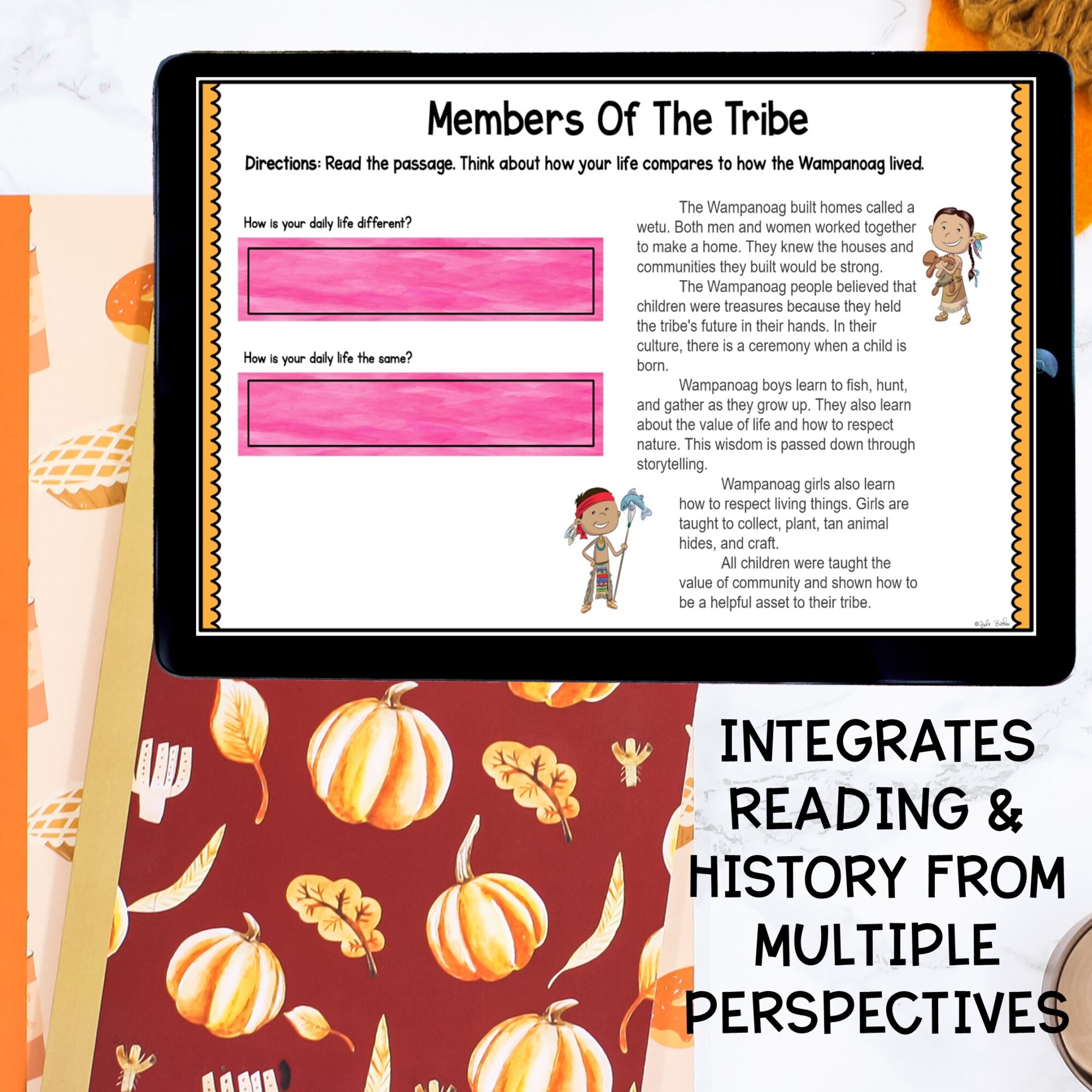 Plymouth Colony Activity Mayflower Pilgrims First Thanksgiving Native Americans - Image 3