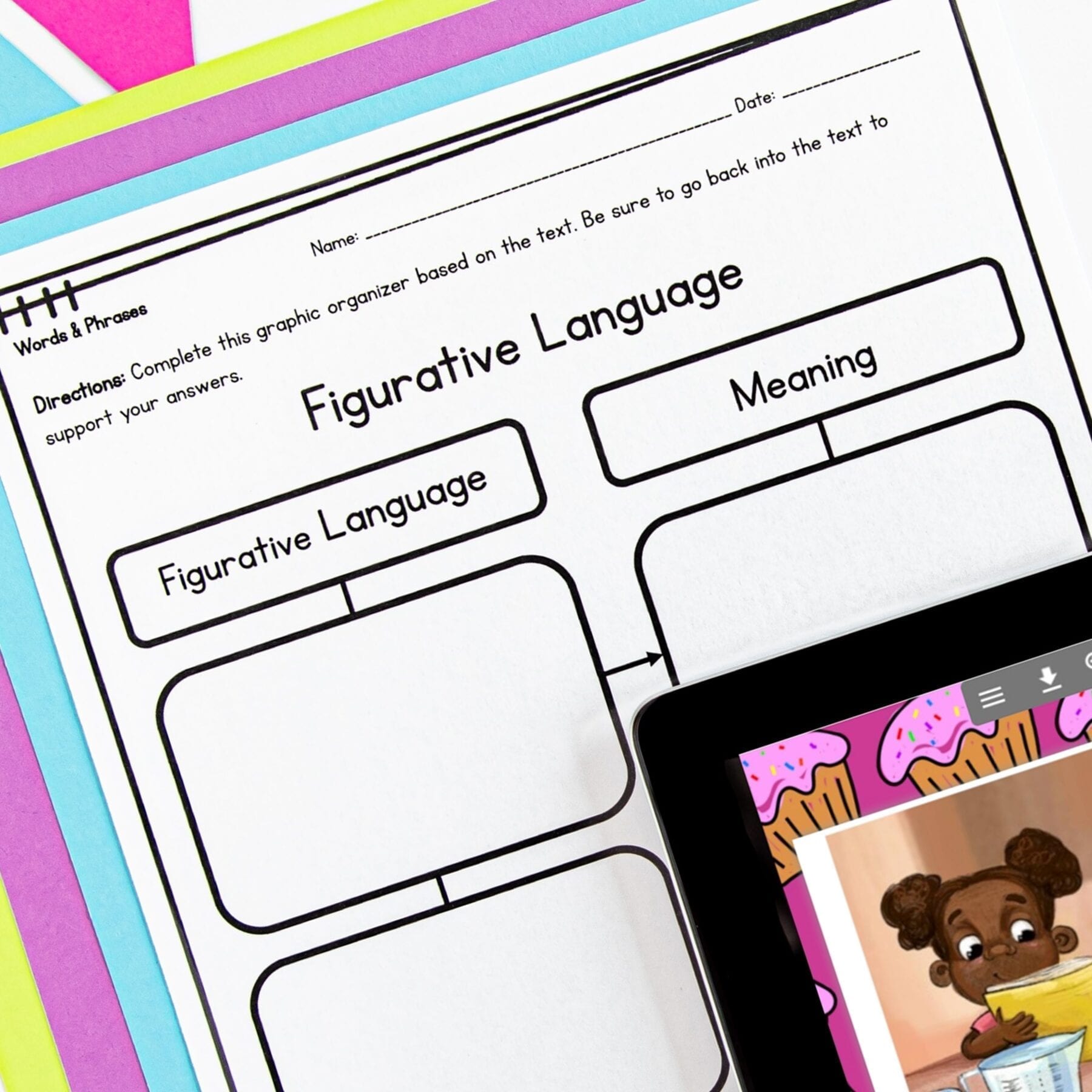 Guided Reading Packet: Figurative Language - 3rd Grade RL.3.4 - Printable & Digital Formats - Image 2