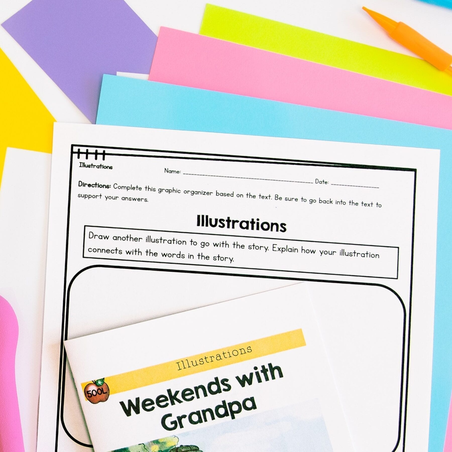 Guided Reading Packet: Illustrations - 2nd & 3rd Grade RL.2.7 & RL.3.7 - Printable & Digital Formats - Image 2