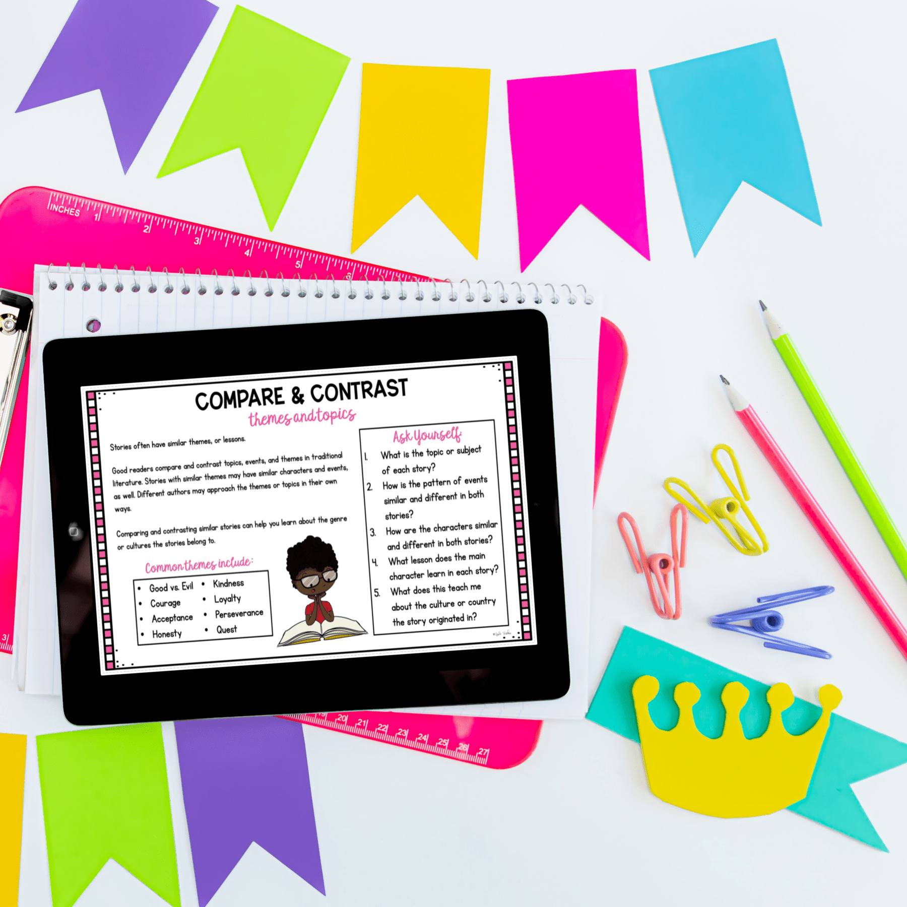 Digital Mini Lessons - Compare & Contrast - RL.4.9 - Image 3