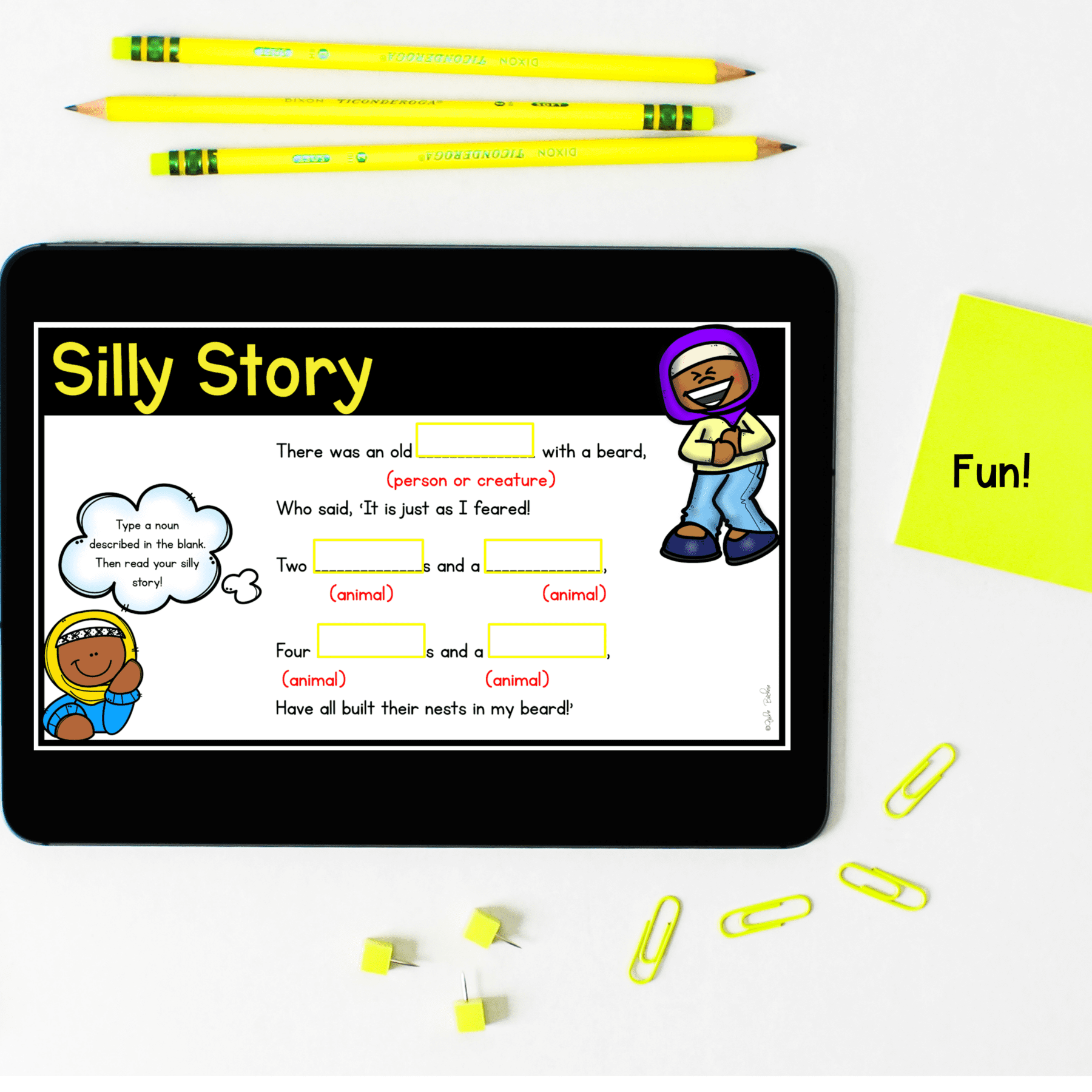 Nouns Digital Activities for Google Slides Distance Learning - Image 4