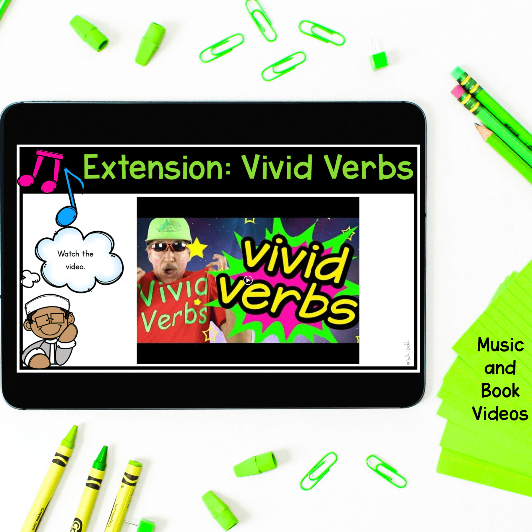 Verbs Digital Activities for Google Slides Distance Learning - Image 4