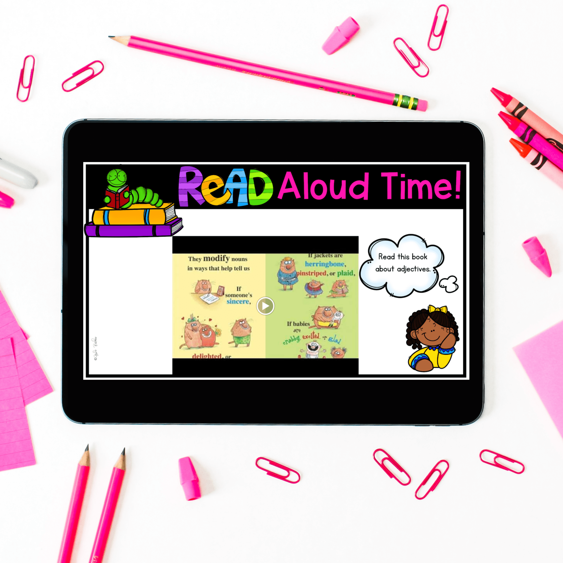 Adjectives Digital Activities for Google Slides Distance Learning - Image 2