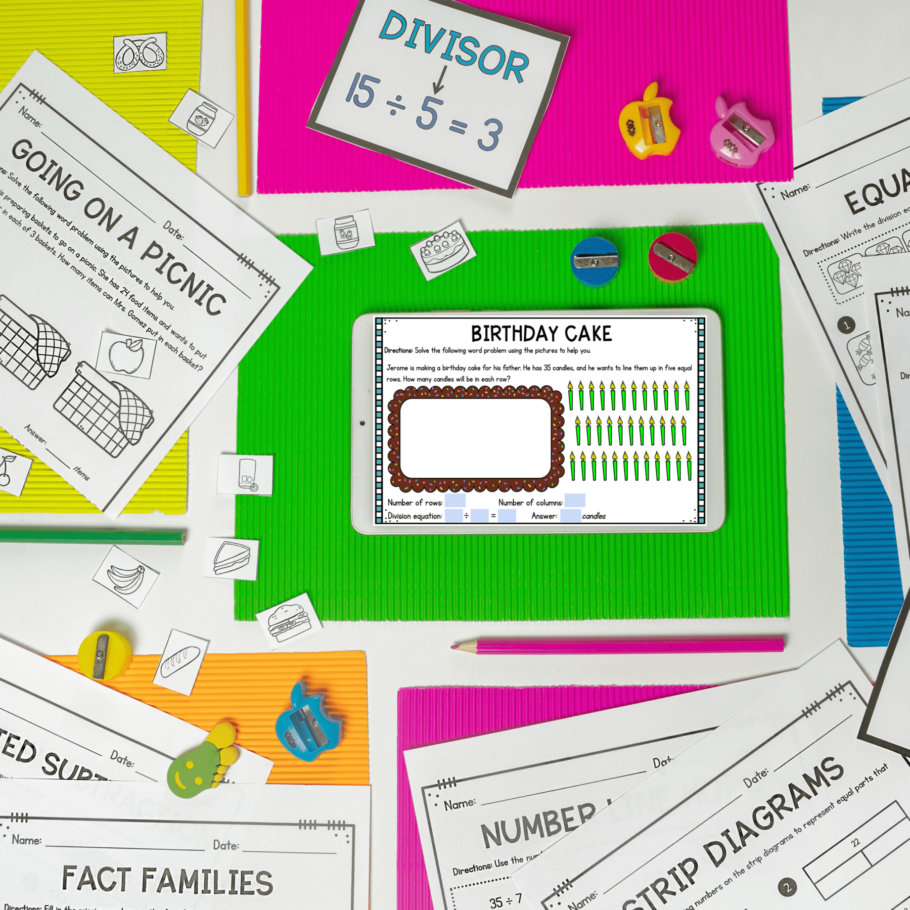 Introduction to Division - 3rd Grade Math - 3.OA.A.2 - Printable & Digital - Image 5