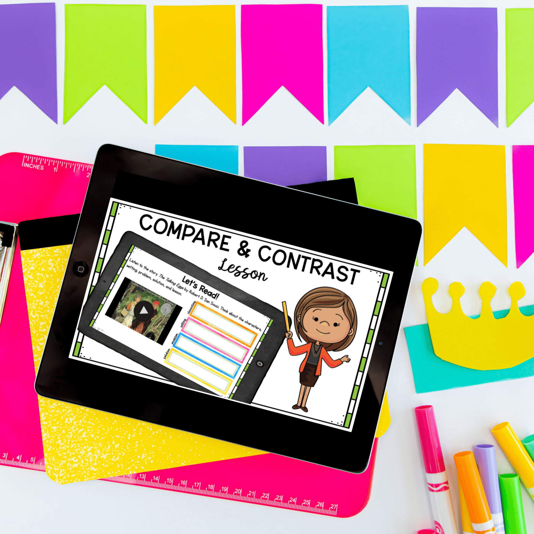 Digital Mini Lessons - Compare & Contrast - RL.2.9 - Image 2