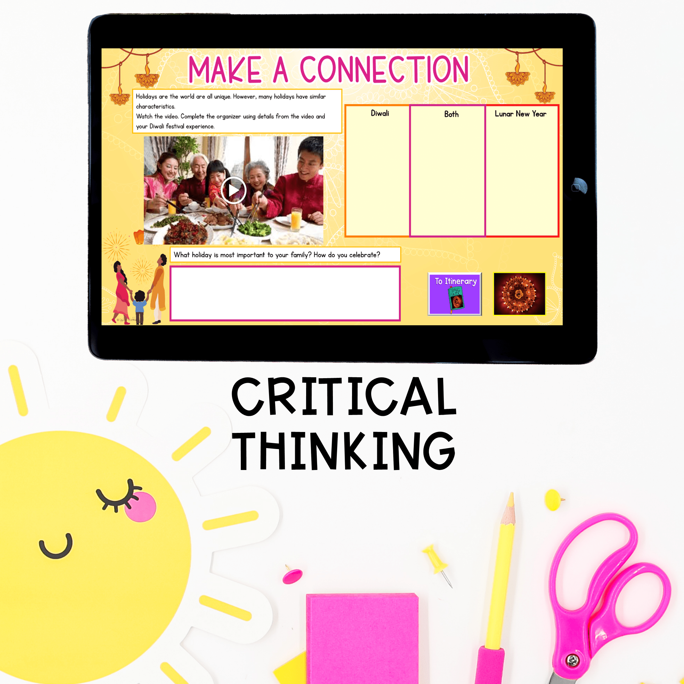 Diwali Virtual Field Trip to India Digital Resource Activities Fall Holiday ELA - Image 5