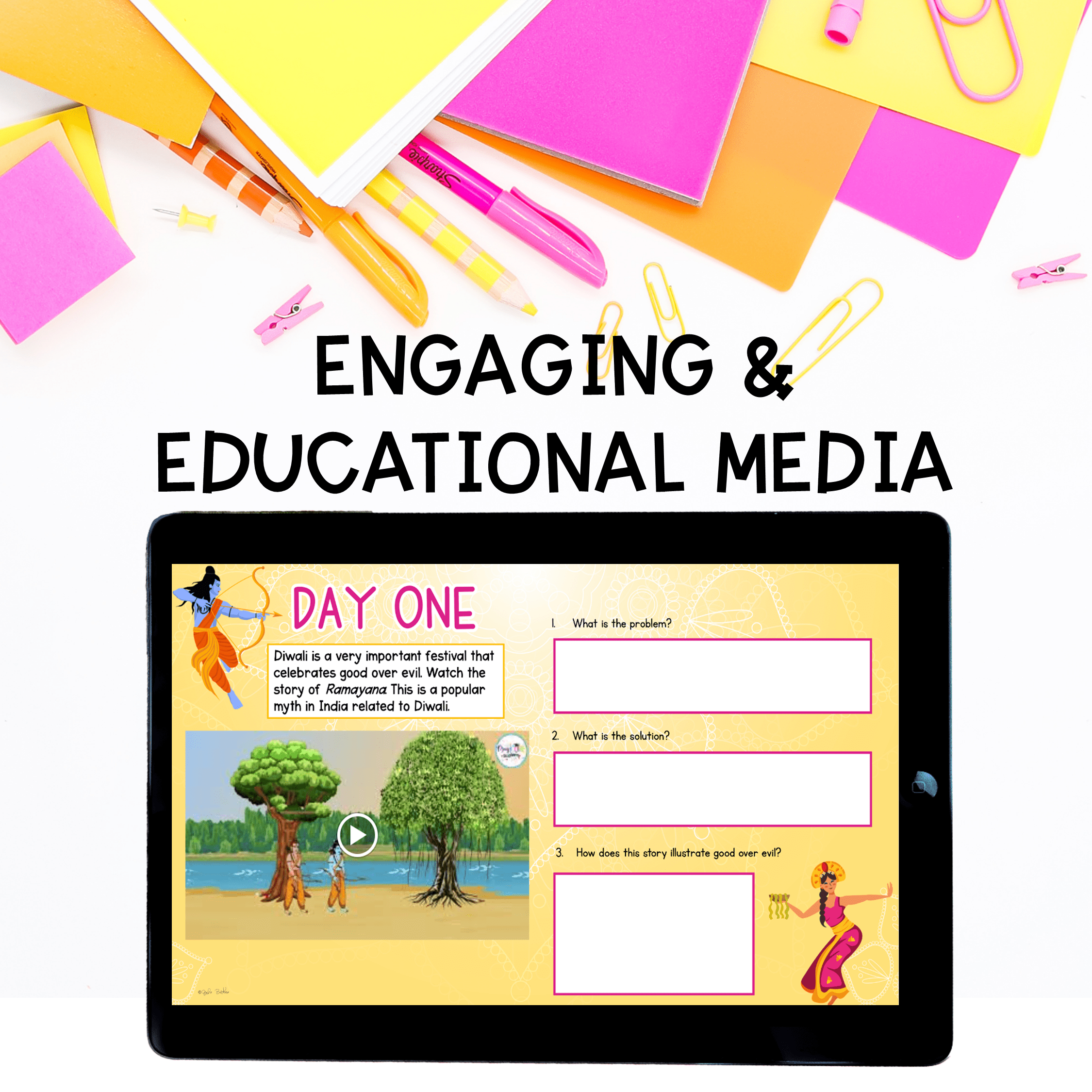 Diwali Virtual Field Trip to India Digital Resource Activities Fall Holiday ELA - Image 6