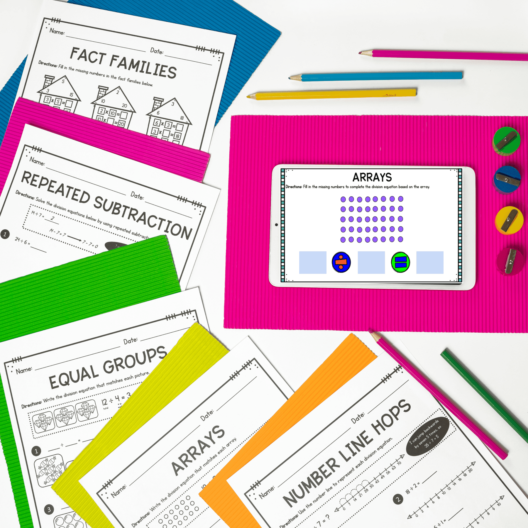 Introduction to Division - 3rd Grade Math - 3.OA.A.2 - Printable & Digital - Image 3