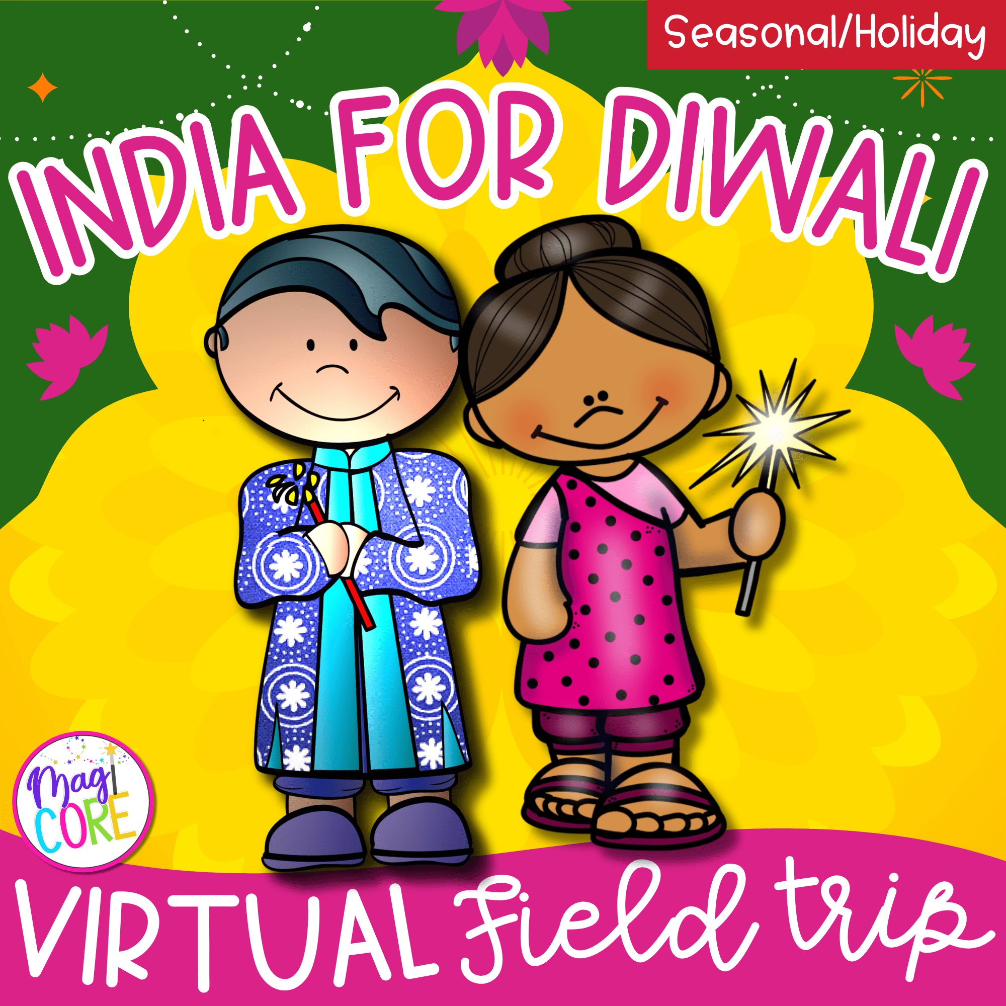 Virtual Field Trip India for Diwali Google Slides Digital Resource Activities