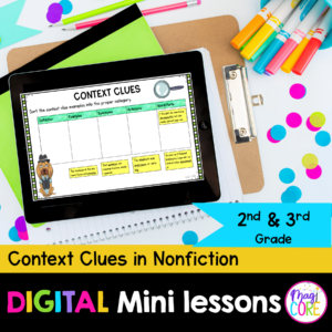 Digital Lessons: Context Clues - RI.2.4 & RI.3.4 - Google Slides & Seesaw