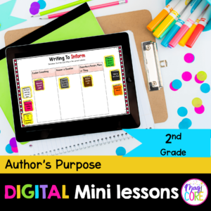Digital Lessons: Author's Purpose - RI.2.6 - Google Slides & Seesaw