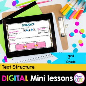 Digital Mini Lessons - Text Structure in Nonfiction - RI.3.8