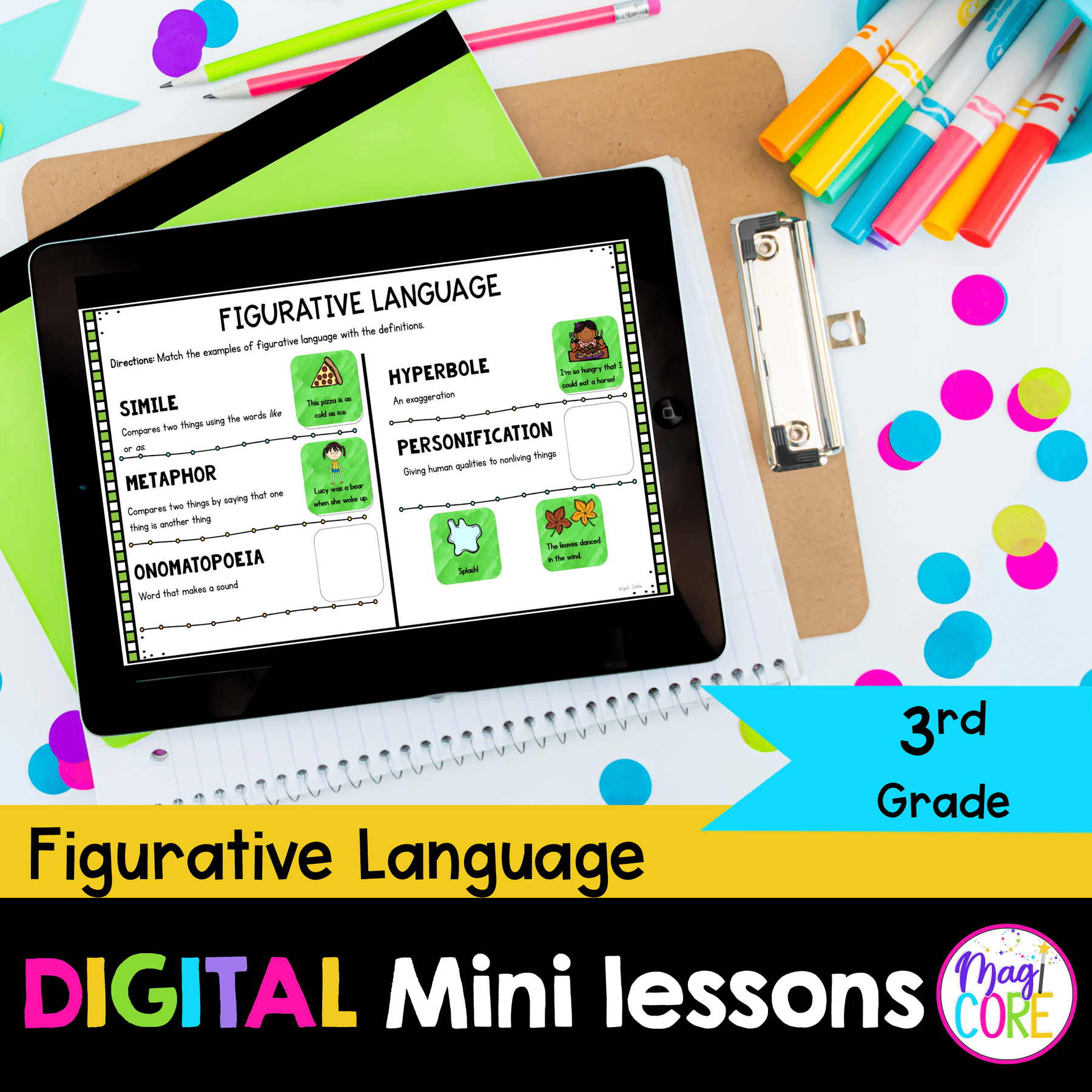Digital Lessons: Figurative Language - RL.3.4 - Google Slides & Seesaw
