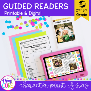 Guided Reading Packet: Character Point of View - 2nd & 3rd Grade RL.2.6 & RL.3.6 - Printable & Digital Formats