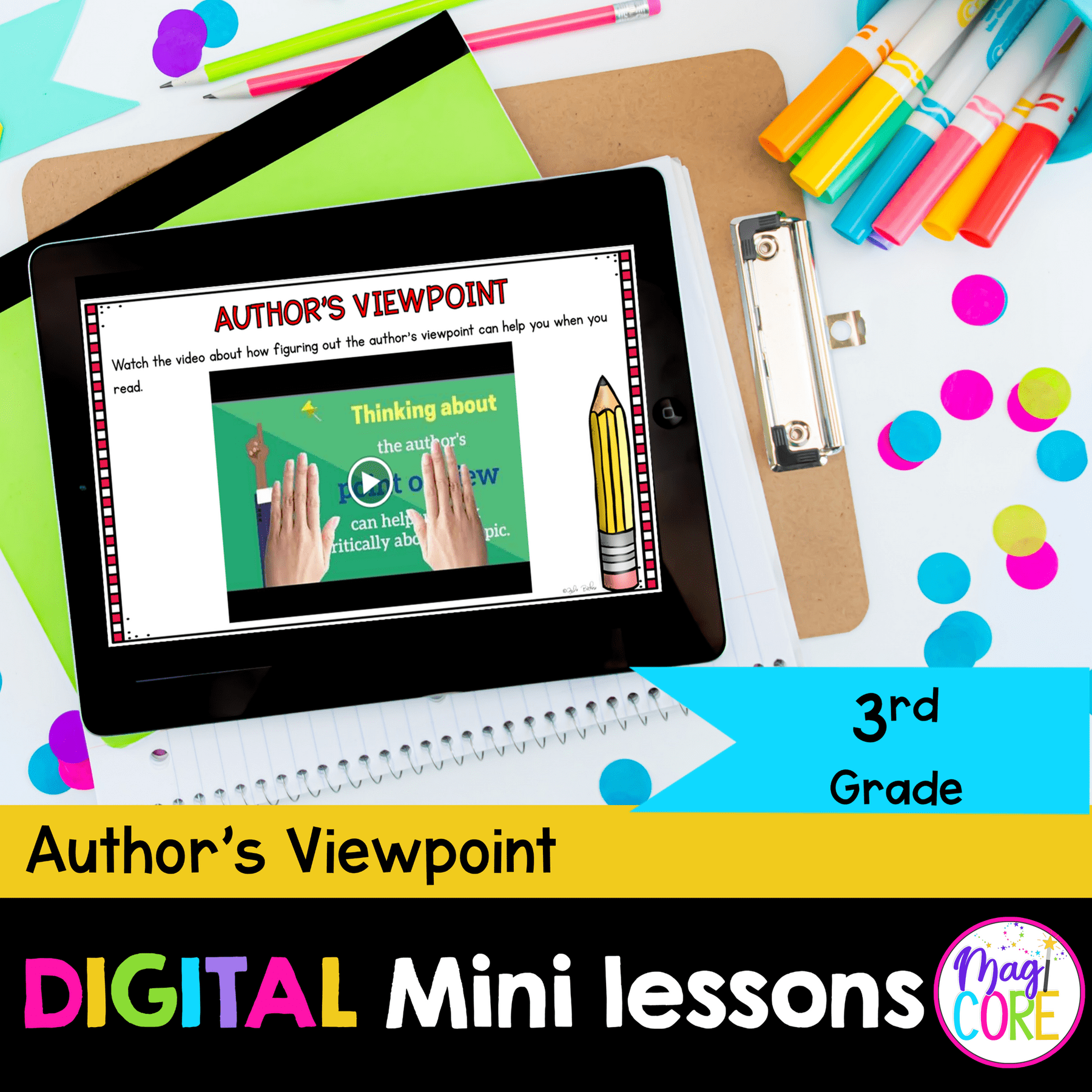 Digital Lessons: Author's Purpose - RI.3.6 - Google Slides & Seesaw