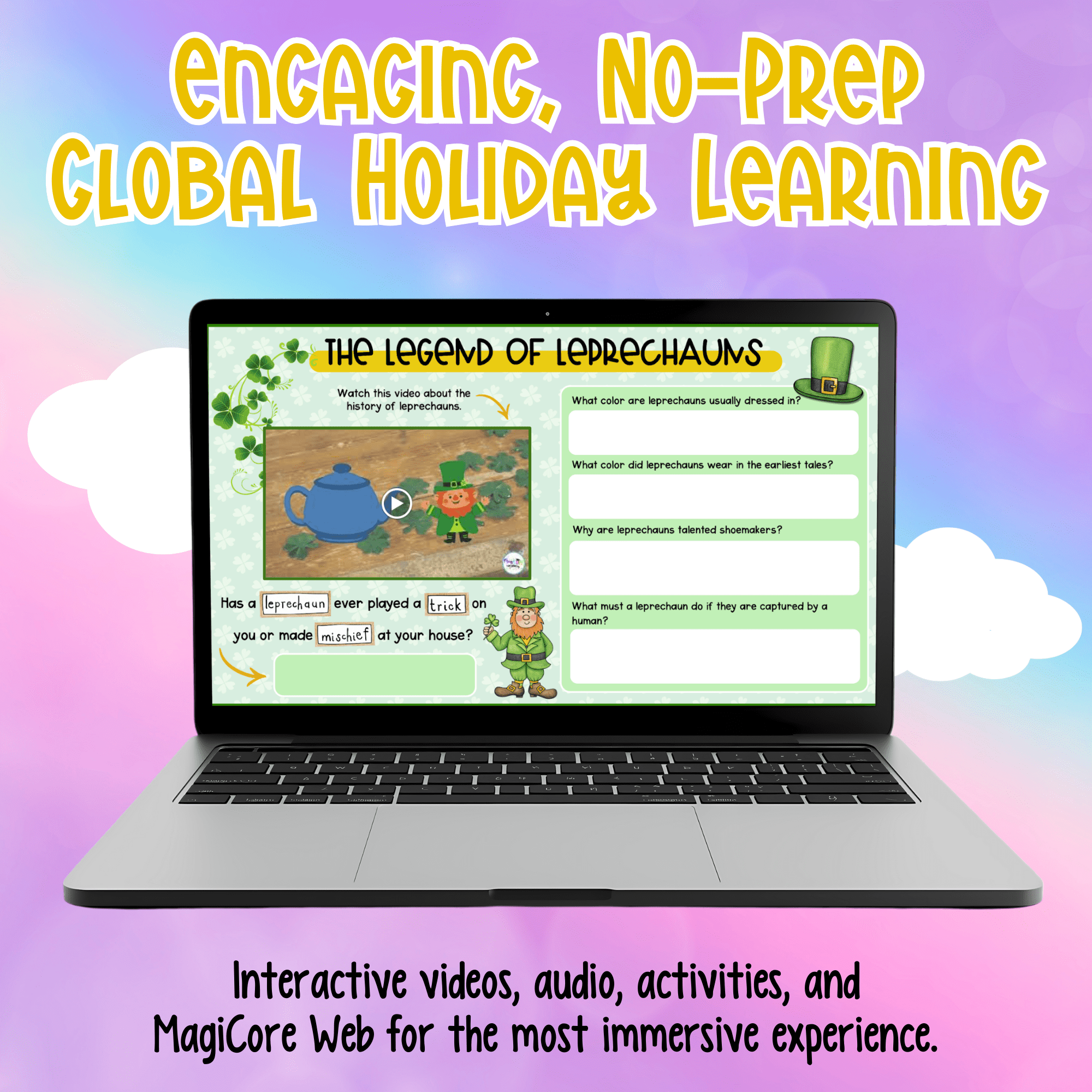 Virtual Field Trip Holidays All Year Bundle Google Slides Digital Activities - Image 3