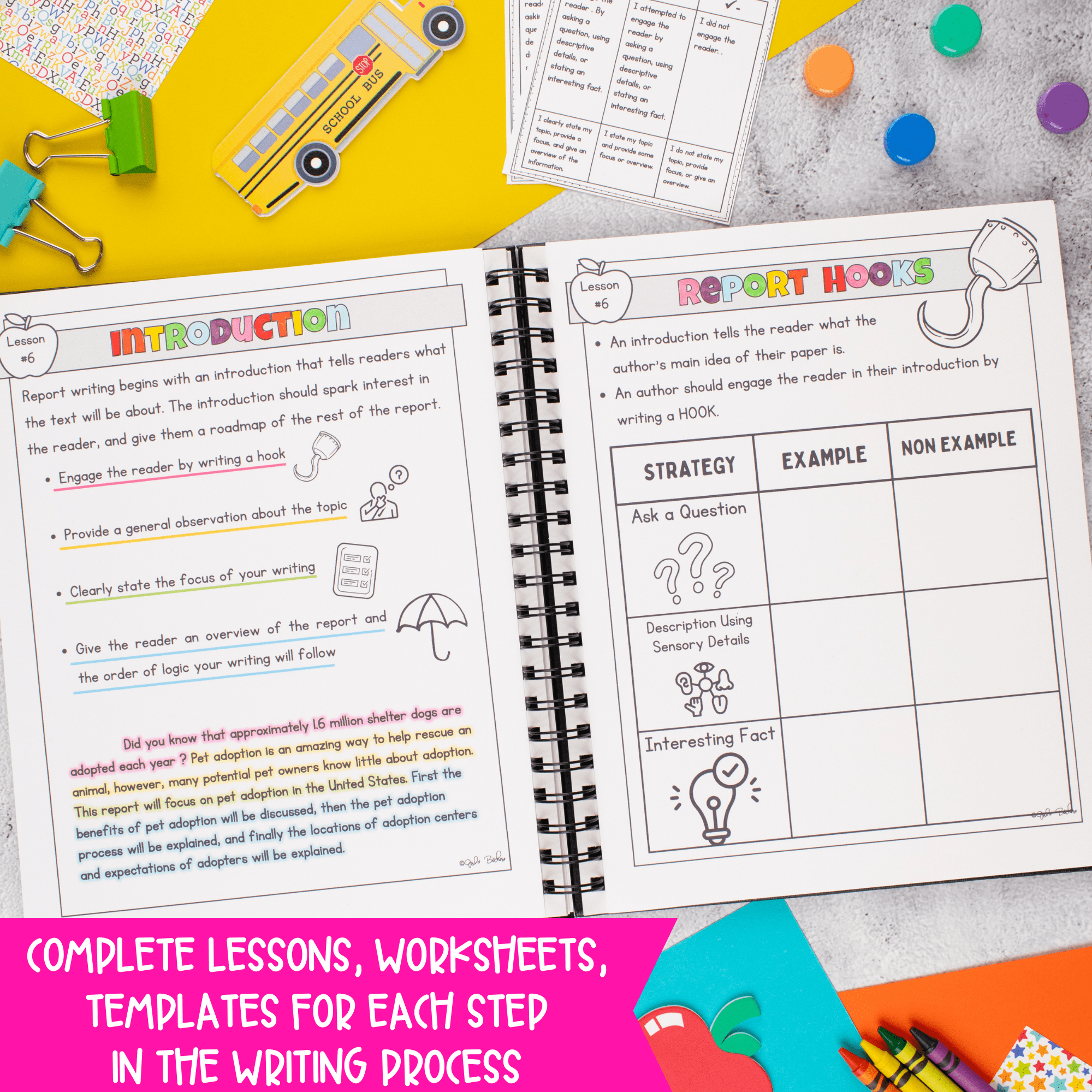Expository Report Writing - 4th & 5th Grade Anchor Charts, Journal, Rubrics - Image 4