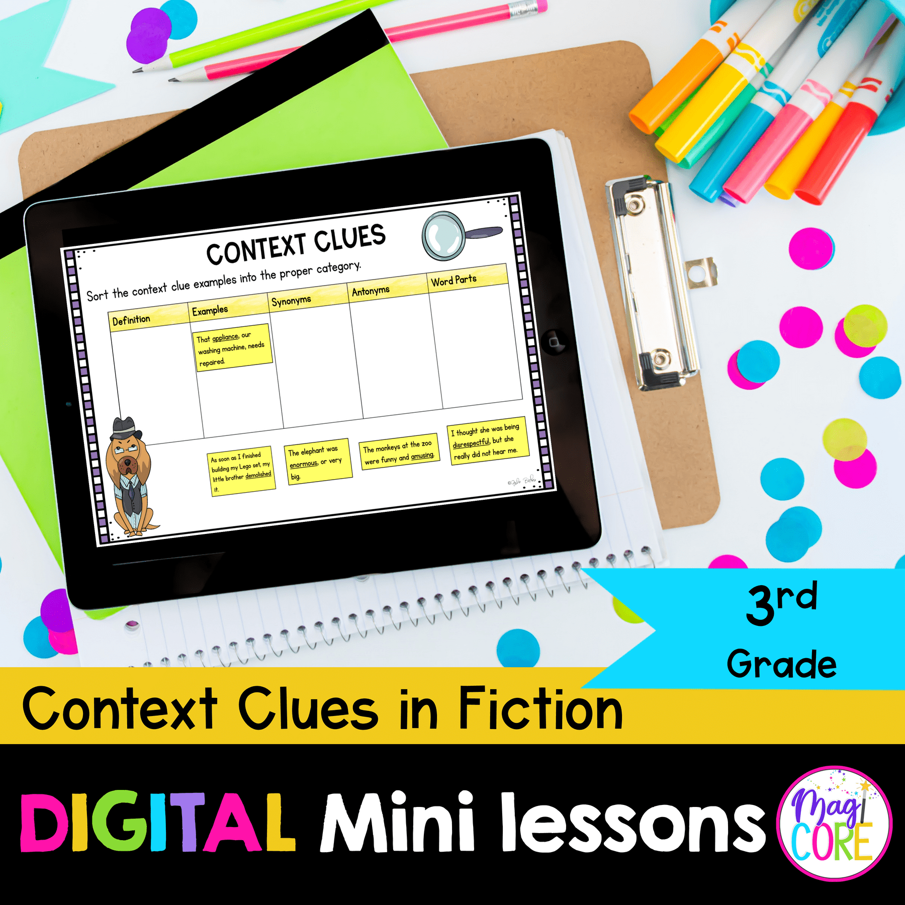 Digital Lessons: Context Clues - RL.3.4 - Google Slides & Seesaw