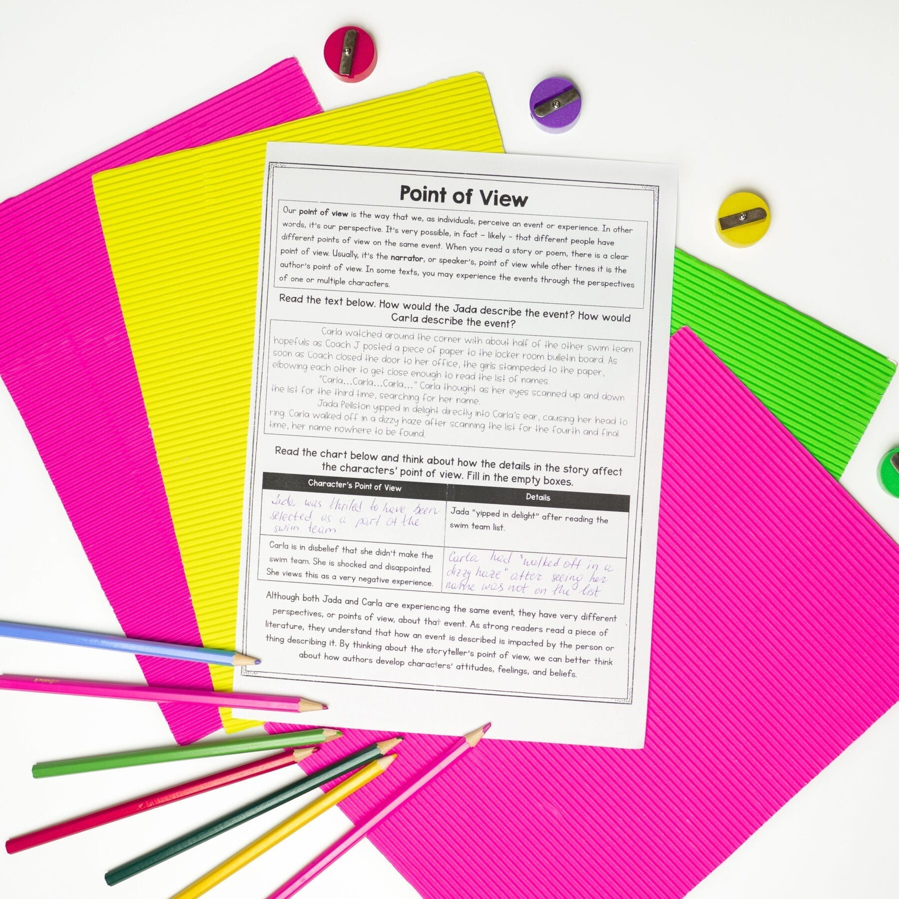Point of View in Literature - 6th Grade Reading Comprehension Passages RL.6.6 - Image 6