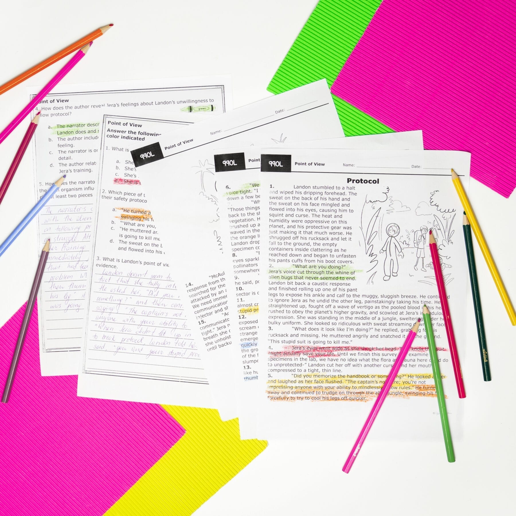 Point of View in Literature - 6th Grade Reading Comprehension Passages RL.6.6 - Image 2
