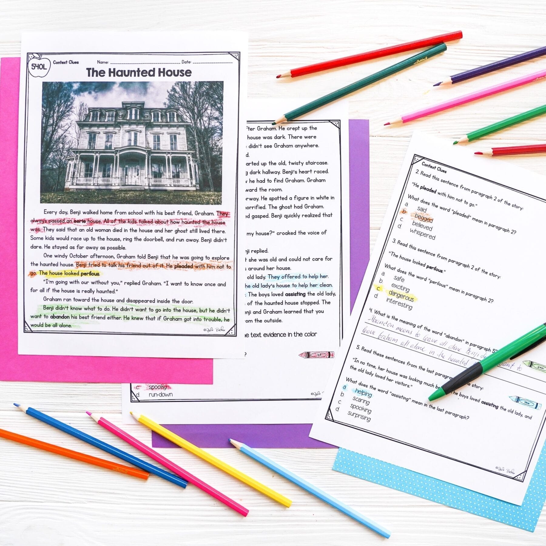 Context Clues in Literature Skill Pack Bundle – RL.3.4 – Print & Digital - Image 4