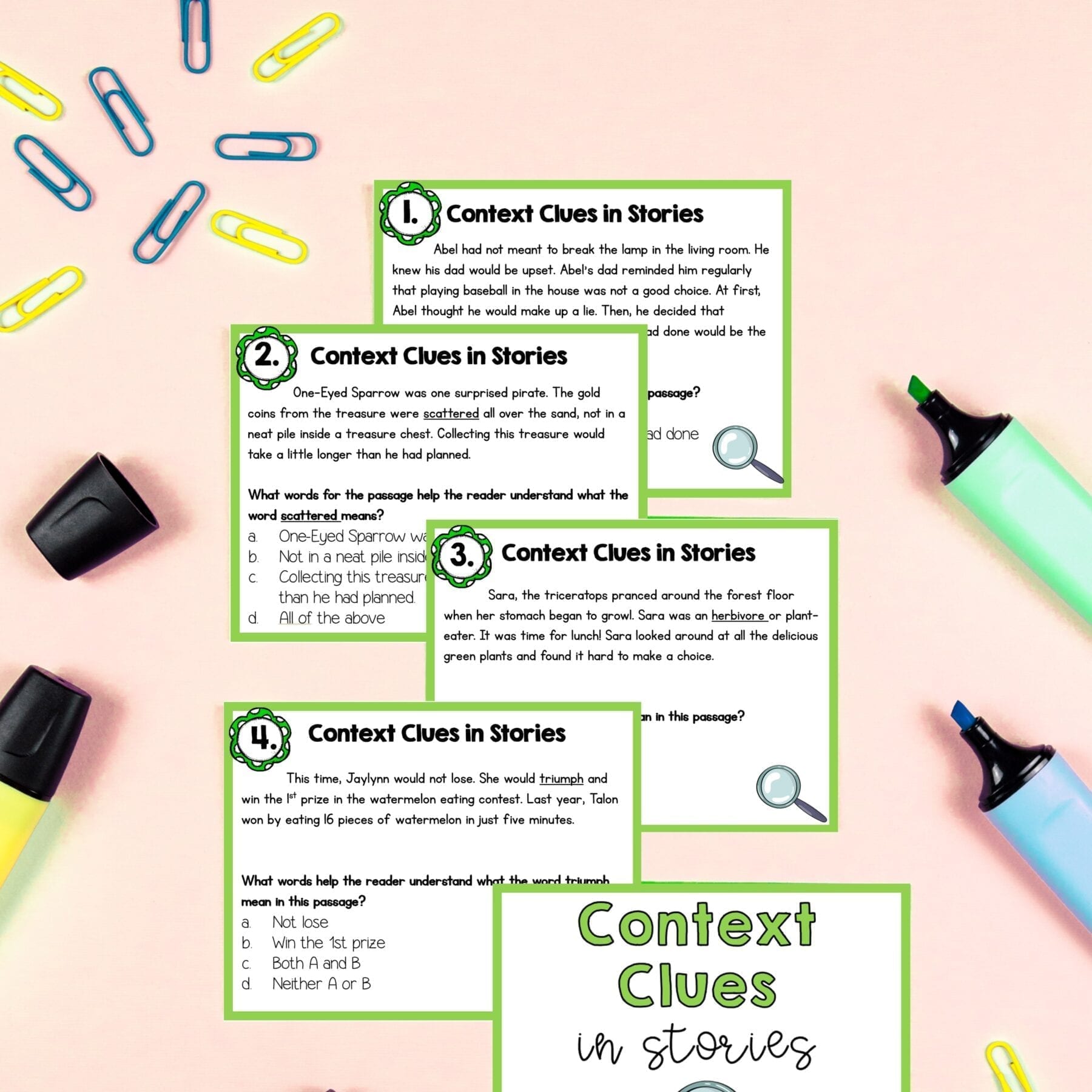 Context Clues in Literature Skill Pack Bundle – RL.3.4 – Print & Digital - Image 3
