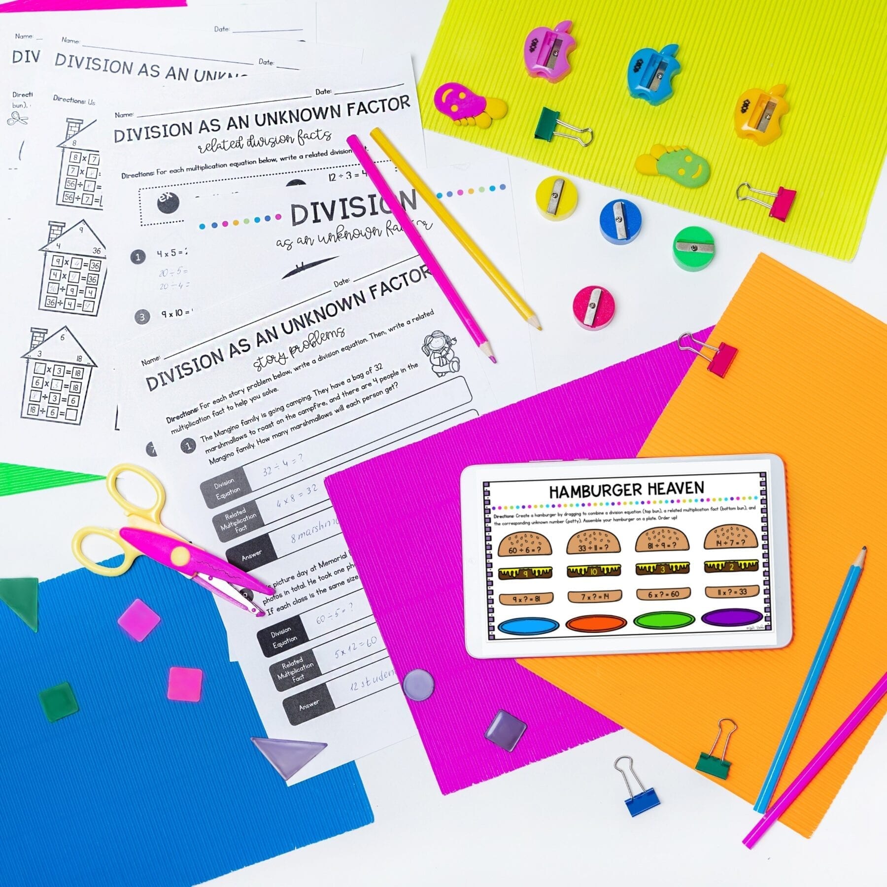 Division as an Unknown Factor - 3rd Grade Math - Print & Digital - 3.OA.B.6 - Image 2