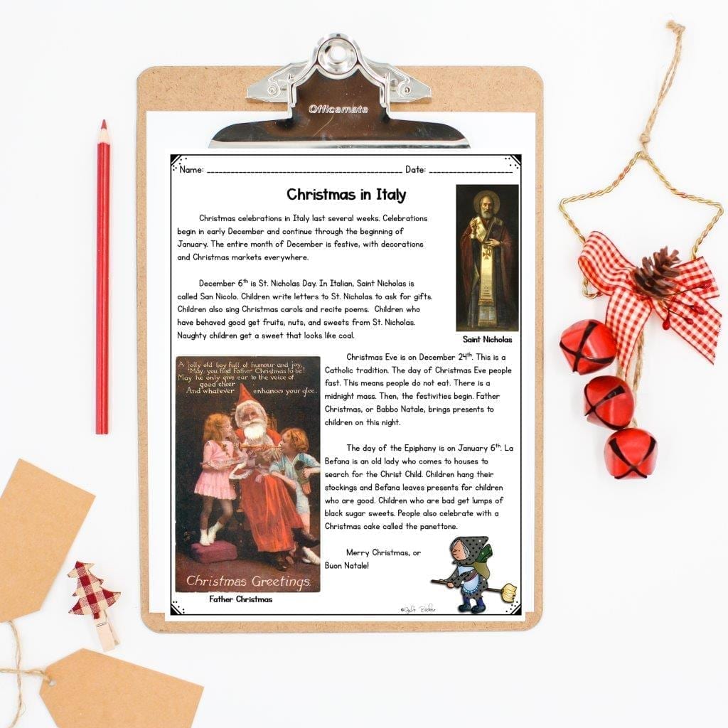 Mentor Text Unit The Legend of Old Befana with Google Slides Distance Learning - Image 4