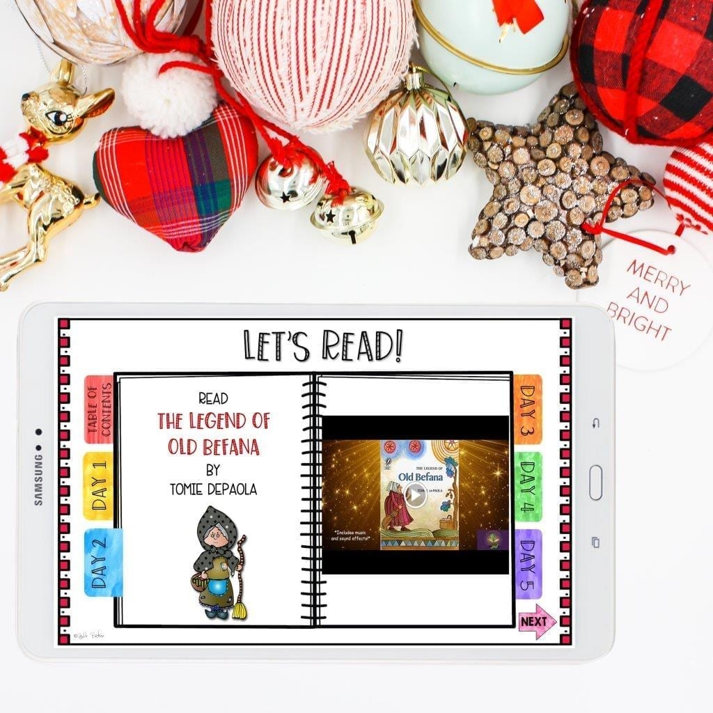 Mentor Text Unit The Legend of Old Befana with Google Slides Distance Learning - Image 3