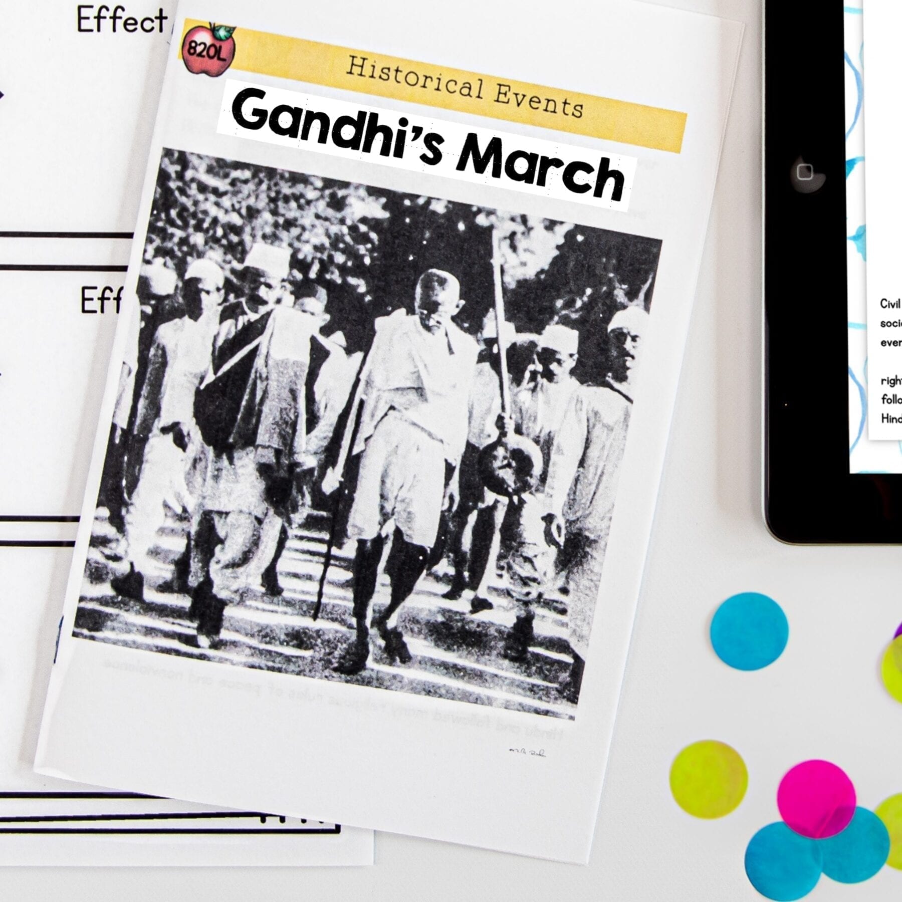Guided Reading Packet: Historical Events - 4th & 5th Grade RI.4.3 & RI.5.3 - Printable & Digital - Image 4