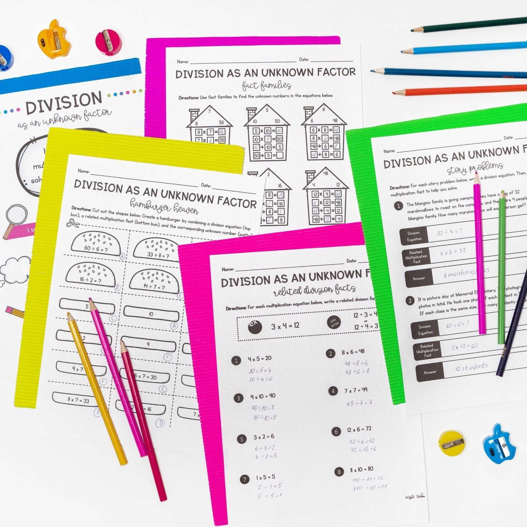 Division as an Unknown Factor - 3rd Grade Math - Print & Digital - 3.OA.B.6 - Image 4
