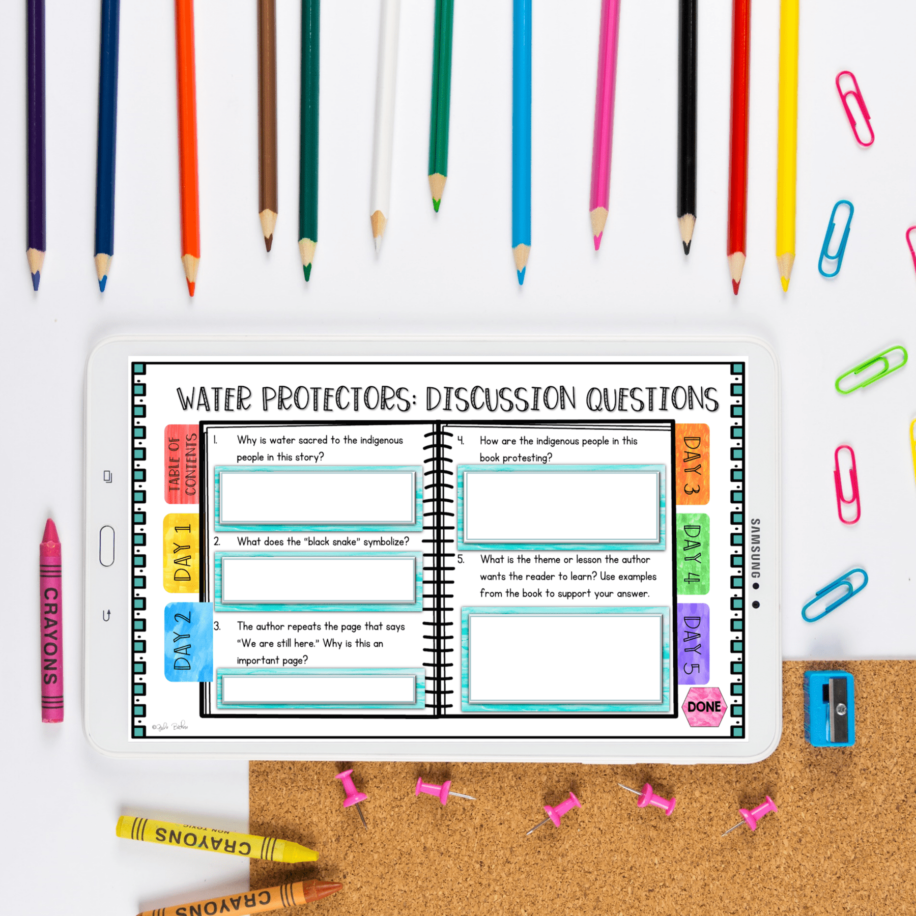 Mentor Text Unit We Are Water Protectors with Google Slides Distance Learning - Image 4