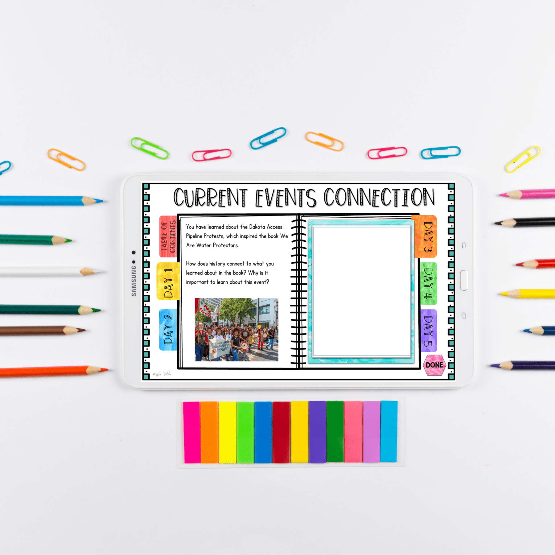 Mentor Text Unit We Are Water Protectors with Google Slides Distance Learning - Image 5