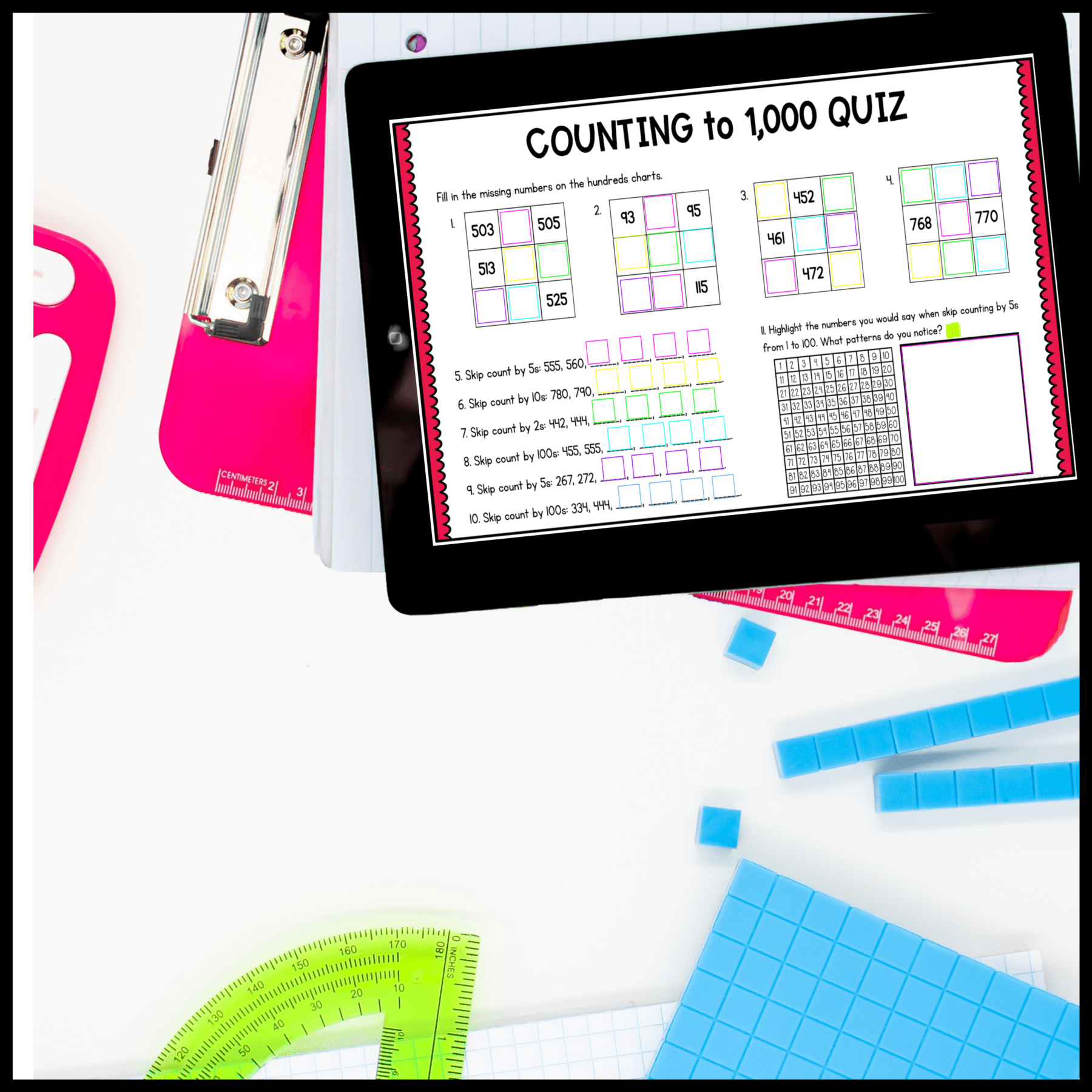 Counting to 1,000 - 2nd Grade Math Digital Mini Lesson - 2.NBT.A.2 - Image 6