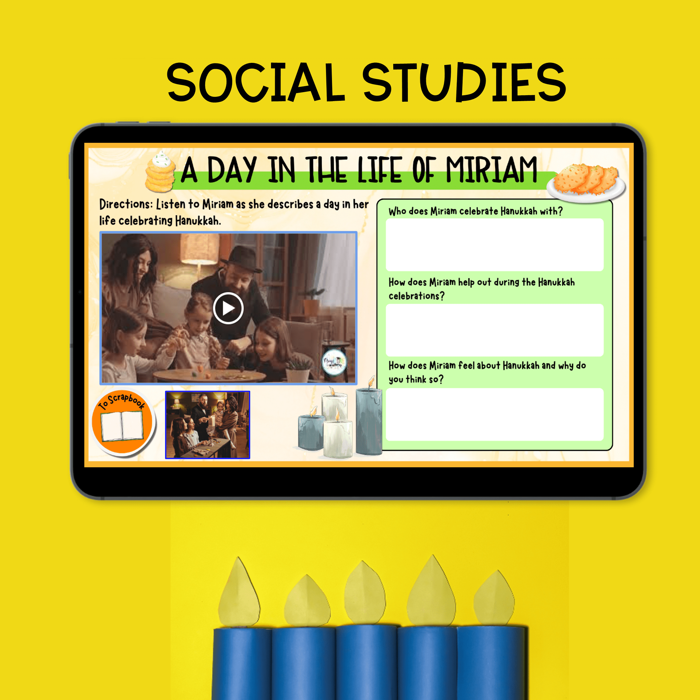 Hanukkah Virtual Field Trip Digital Resource Holidays Around the World Activity - Image 6