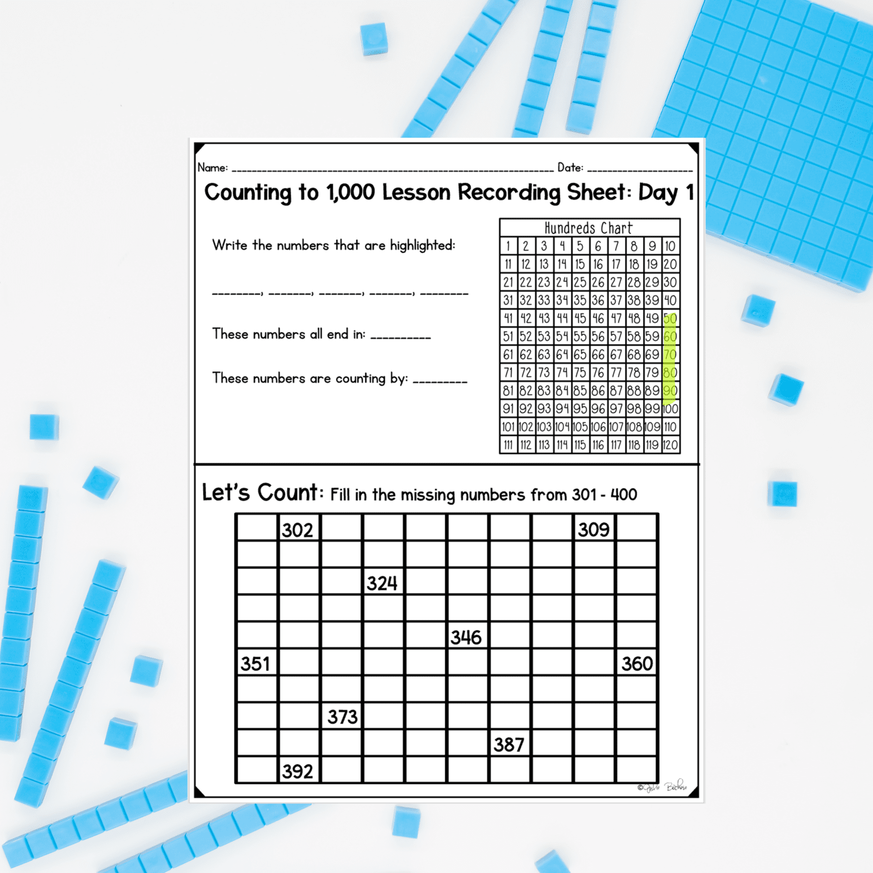 Counting to 1,000 - 2nd Grade Math Digital Mini Lesson - 2.NBT.A.2 - Image 7