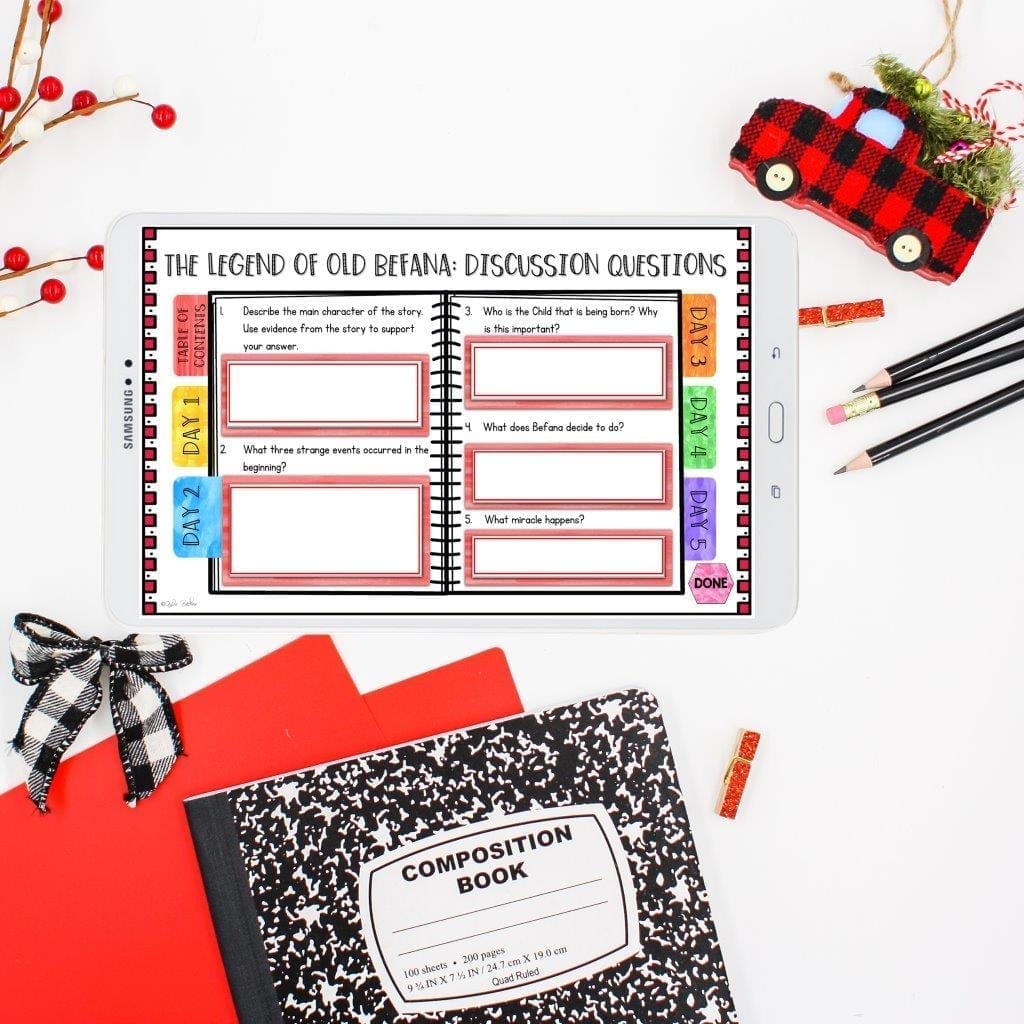 Mentor Text Unit The Legend of Old Befana with Google Slides Distance Learning - Image 9