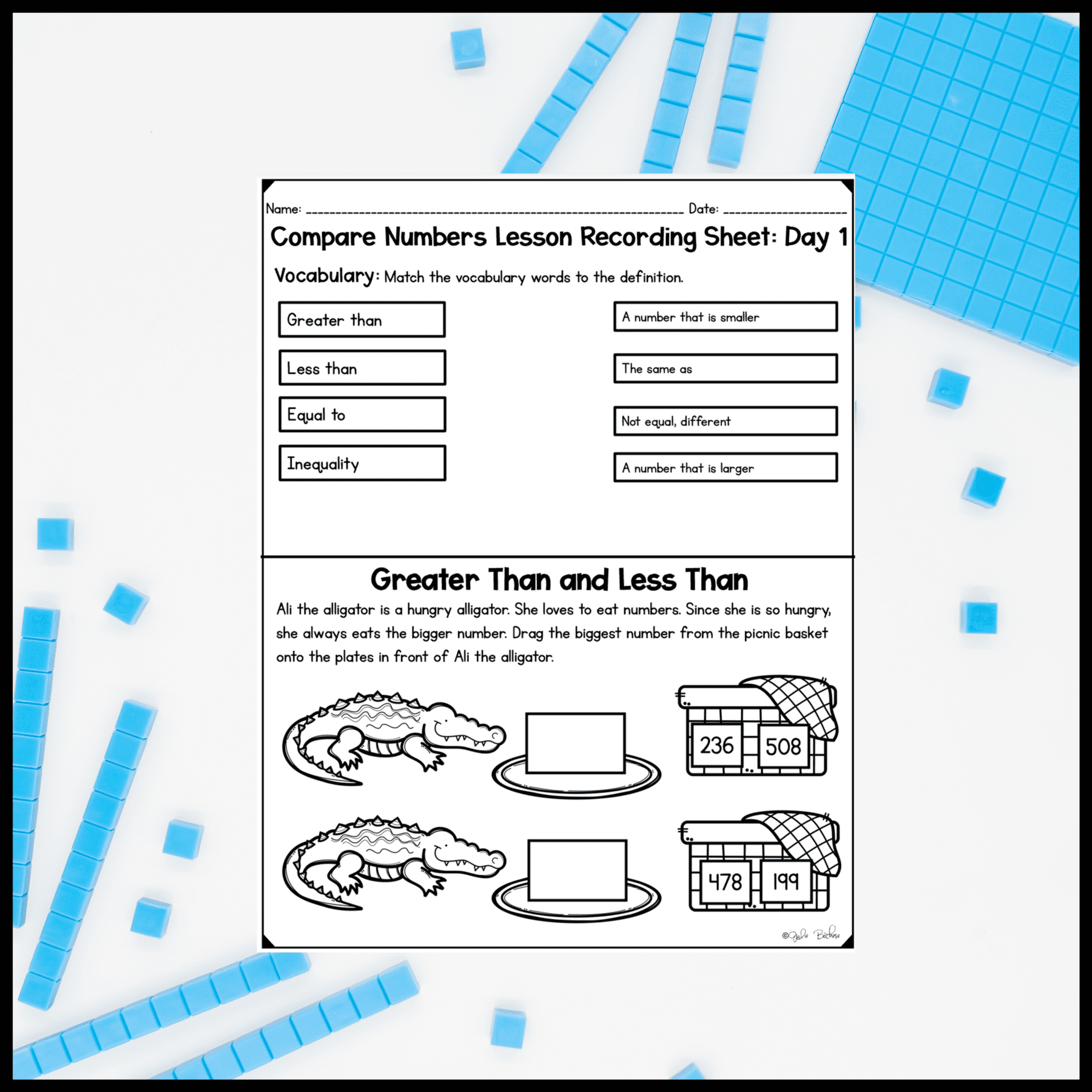 Greater Than Less Than - 2nd Grade Math Digital Mini Lesson - 2.NBT.A.4 - Image 7