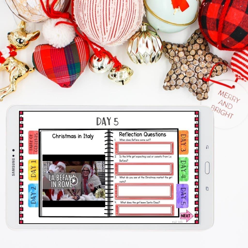 Mentor Text Unit The Legend of Old Befana with Google Slides Distance Learning - Image 8