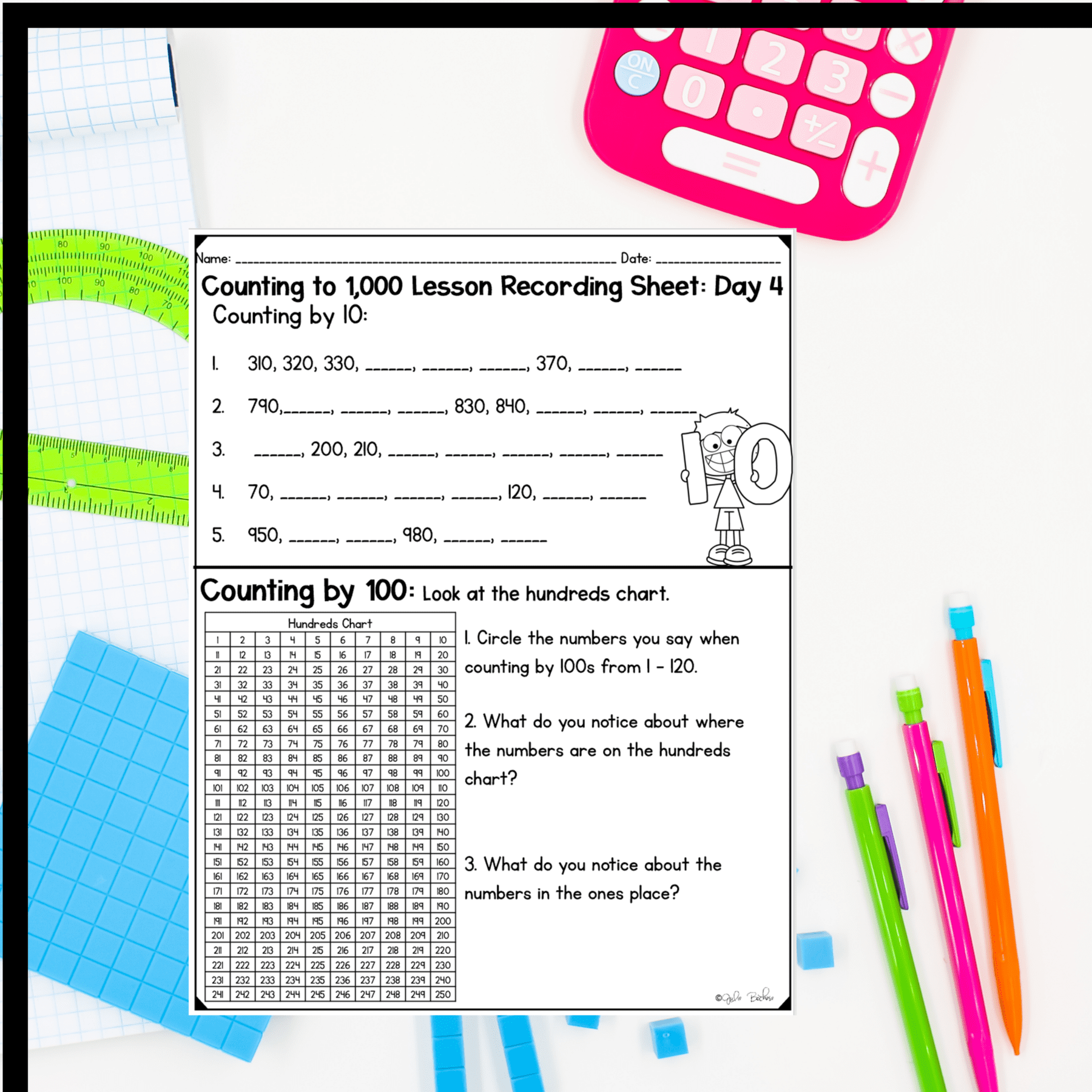 Counting to 1,000 - 2nd Grade Math Digital Mini Lesson - 2.NBT.A.2 - Image 8