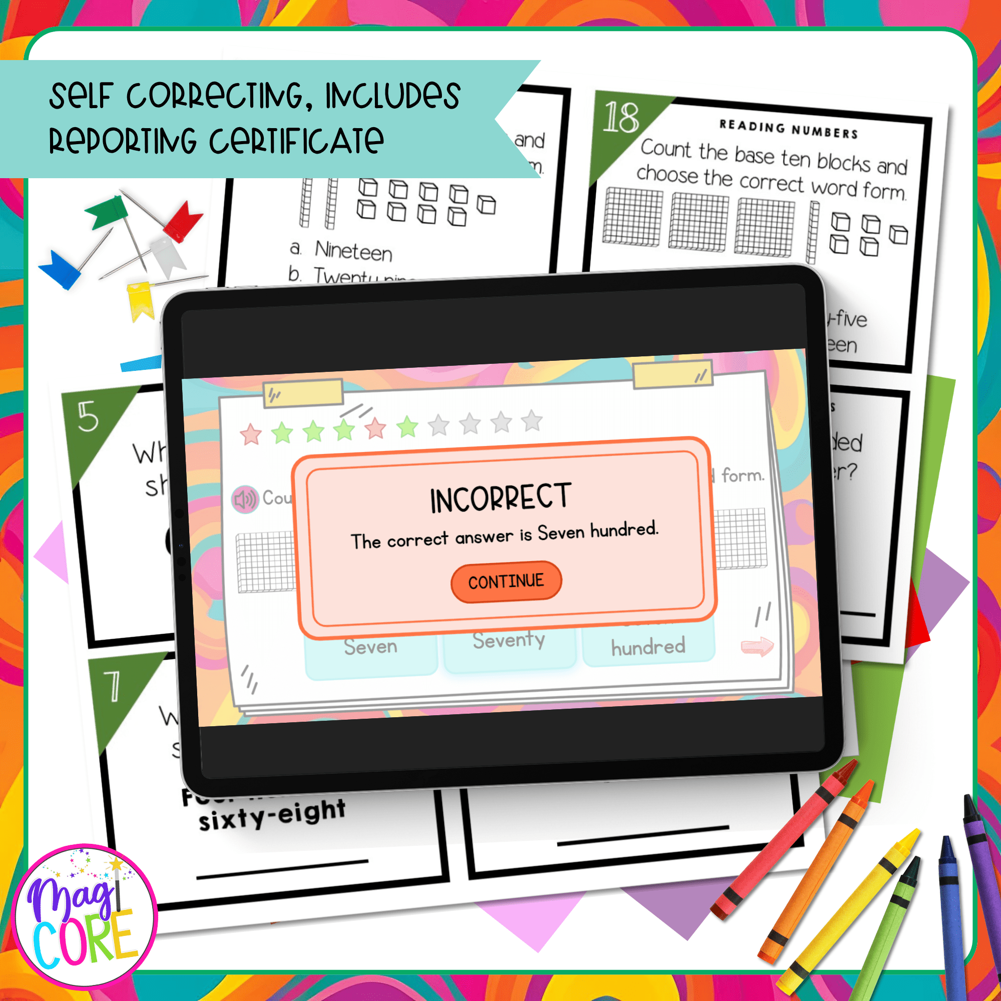Read and Write Numbers within 1,000 - 2nd Grade Math Task Cards 2.NBT.A.3 - Image 3