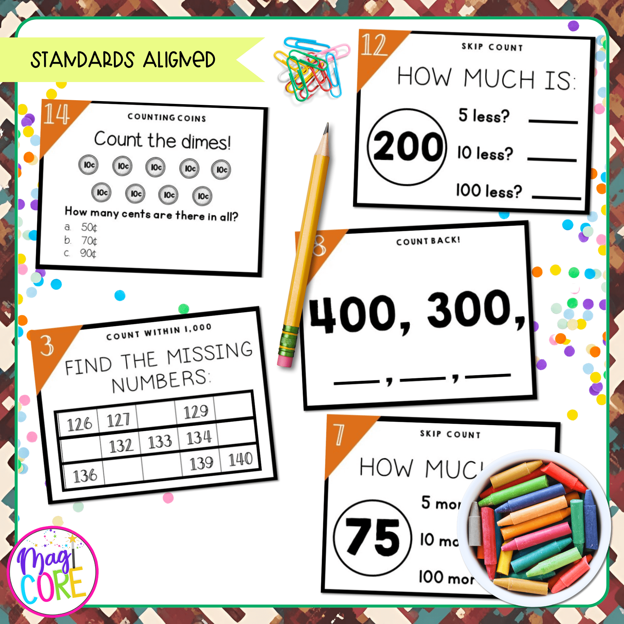 Count to 1000 - 2nd Grade Math Task Cards - 2.NBT.A.2 - Image 4